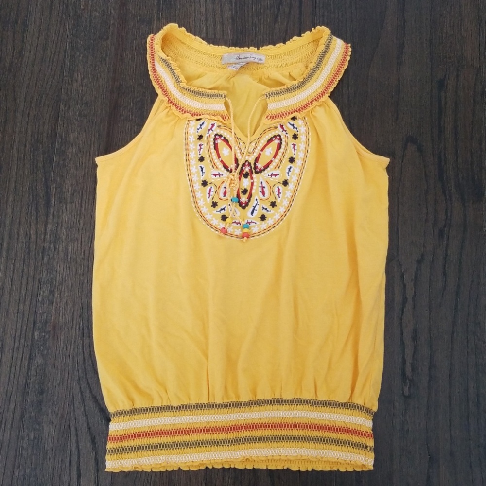 American Rag Embroided  Halter Top